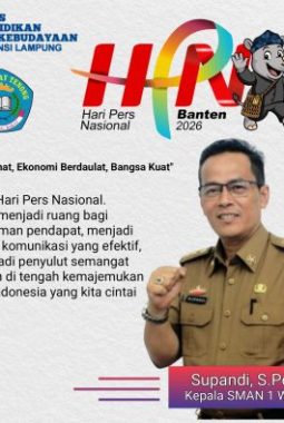 Kepala SMAN 1 Way Tenong Mengucapkan Selamat Memperingati Hari Pers Nasional 2026