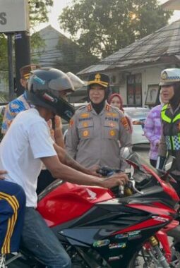 Tiga Motor Ditilang, 45 Pengendara Ditegur Saat Razia Pajak Gabungan di Lampung Utara