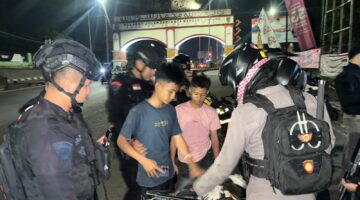 Cegah Kejahatan Jalanan, Brimob Polda Lampung Intensifkan Patroli Malam di Bandar Lampung