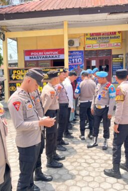 Propam Polda Lampung Turun ke Polres Pesisir Barat, Personel Jalani Pemeriksaan Gaktibplin