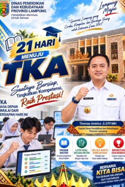 21 Hari Menuju TKA, Disdikbud Lampung Dorong Siswa Lebih Siap, Kompeten dan Percaya Diri