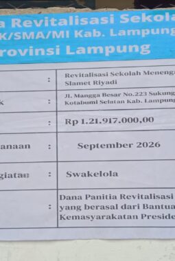 Ada Apa dengan Revitalisasi SMAS Slamet Riyadi Kotabumi? Kepsek Diduga Blokir Wartawan