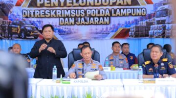 Polda Lampung Bongkar Jaringan Perdagangan Ilegal, Sita Jutaan Batang Rokok hingga 61 Botol Diduga Merkuri