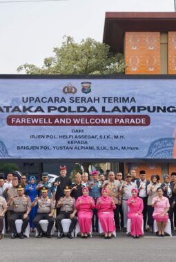 Sertijab Kapolda Lampung, Danrem 043/Gatam Tegaskan Sinergi TNI-Polri Kunci Jaga Keamanan